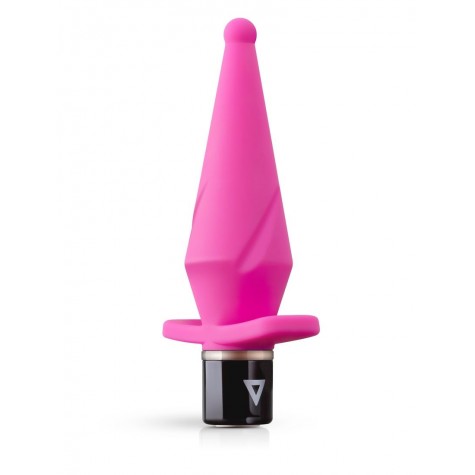 Розовый анальный вибратор LilPlug Vibrator - 13,5 см.