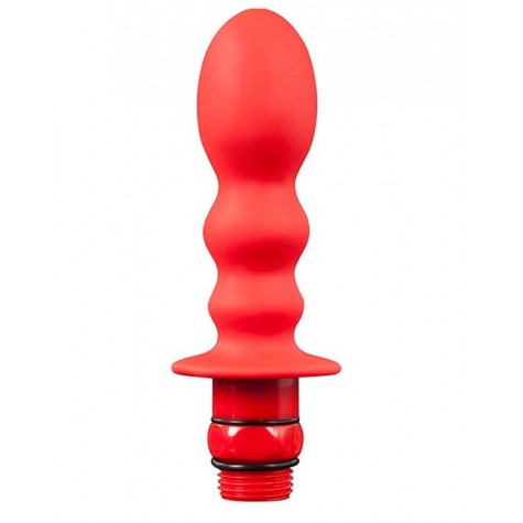 Красная фигурная насадка для душа HYDROBLAST 4INCH BUTTPLUG SHAPE DOUCHE