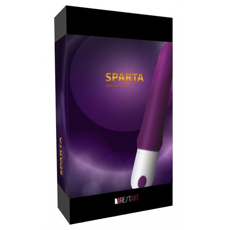 Фиолетовый гибкий рельефный вибратор Sparta - 23 см.