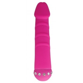 Розовый вибратор SPARKLE SUCCUBI VIBRATING DONG - 14,5 см.